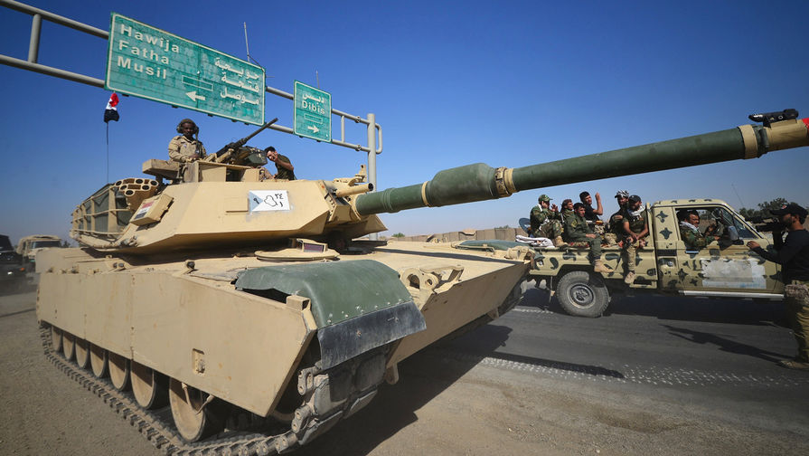 Танк федеральных войск Ирака в Киркуке, 16 октября 2017 года