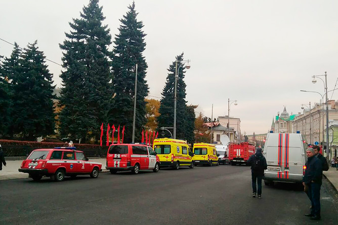 Возгорание в в отделе личных коллекций Пушкинского музея на улице Волхонка, 3 ноября 2017 года