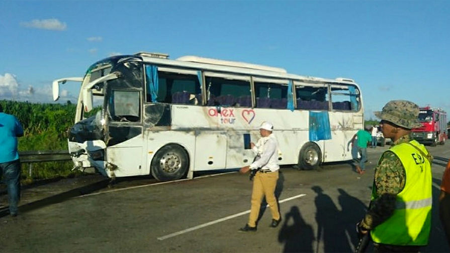 На месте ДТП с автобусом в Доминиканской Республике, 27 ноября 2019 года