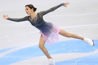 Евгения Медведева исполняет произвольную программу