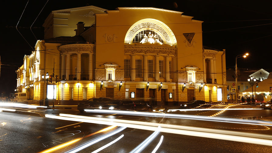 Здание Государственного академического театра драмы имен Волкова в Ярославле, март 2019 года