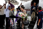Встреча Анджелины Джоли в столице Мьянмы