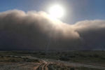 Последствия пыльной бури в Астрахани, 19 мая 2021 года