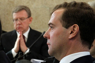 Экс-министр финансов Алексей Кудрин и премьер-министр Дмитрий Медведев