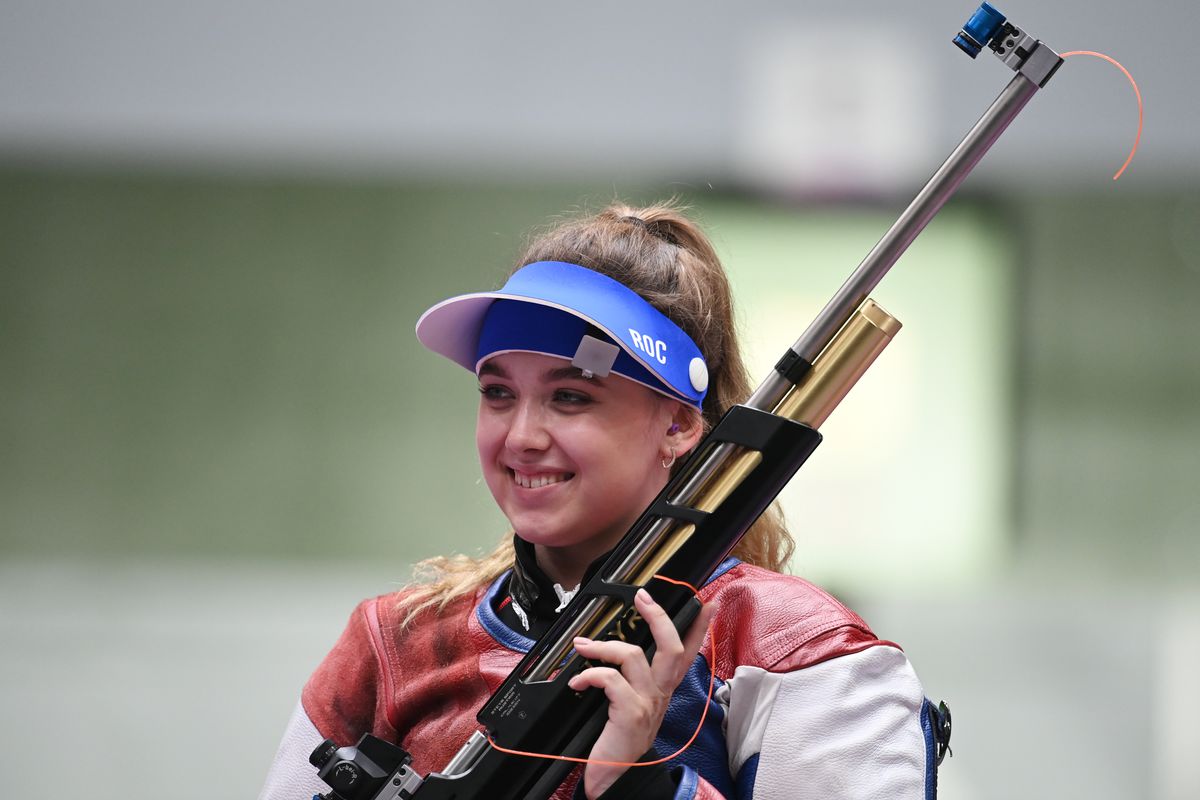Анастасия Галашина, стрельба из пневматической винтовки