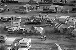 Палаточный лагерь во Флориде в преддверии запуска ракеты «Сатурн-5» с пилотируемым кораблем «Аполлон-11» с территории космического центра Кеннеди, 1969 год
