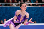 Камила Валиева выступает в короткой программе на чемпионате России — 2022