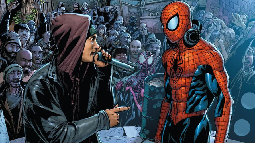 Эминем появился на обложке нового комикса Marvel про Человека-паука