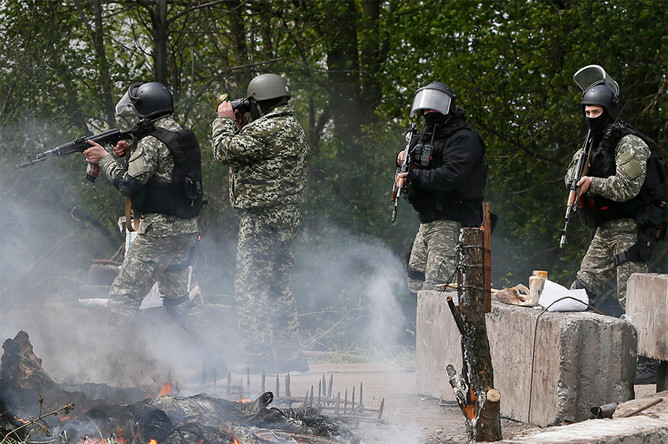 Во время атаки на один из блокпостов в Славянске