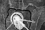 Карта района падения Тунгусского метеорита, 1966 год