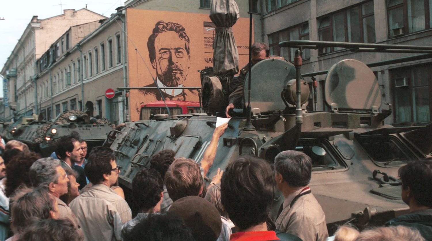 Путч 1991 Ельцин на танке
