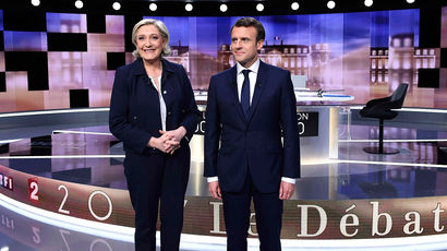 Макрон победил в заключительных дебатах во Франции