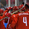Американские болельщицы поздравили российских хоккеистов с победой над США