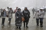 Мокрый снегопад в Сочи