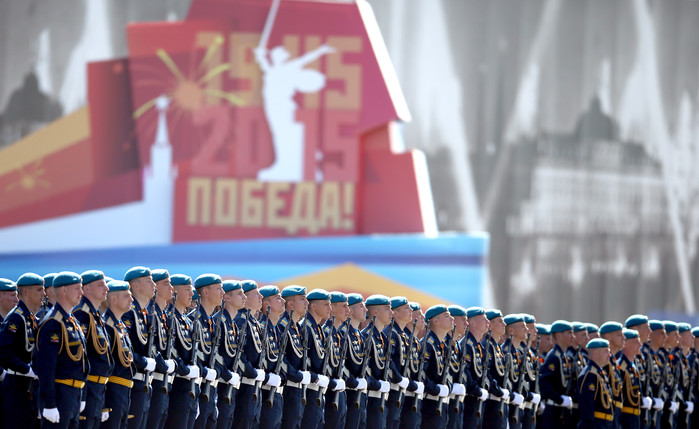Воздушно-десантные войска во время генеральной репетиции парада Победы на&nbsp;Красной площади