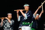 Фольклорный коллектив «Канто Мацури» (Япония) во время выступления в саду «Эрмитаж»