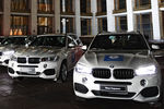 Автомобили немецкой марки BMW, подаренные российским спортсменам - победителям и призерам XXIII зимних Олимпийских игр в Пхенчхане,28 февраля 2018 года