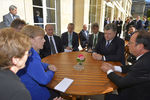 Меркель, Путин, Порошенко и Олланд во время встречи в Париже