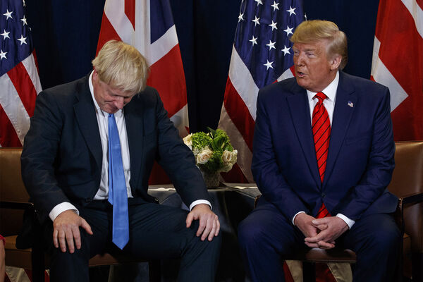 Премьер-министр Великобритании Борис Джонсон и президент США Дональд Трамп, 2019&nbsp;год