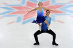 Софья Евдокимова и Егор Базин ыступают в произвольной программе танцев на льду на чемпионате России по фигурному катанию в Саранске