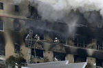Последствия поджога в здании мультипликационной студии Kyoto Animation Co. в японском Киото, 18 июля 2019 года
