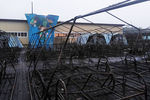 Последствия пожара в палаточном лагере «Холдоми» в Солнечном районе Хабаровского края, 23 июля 2019 года