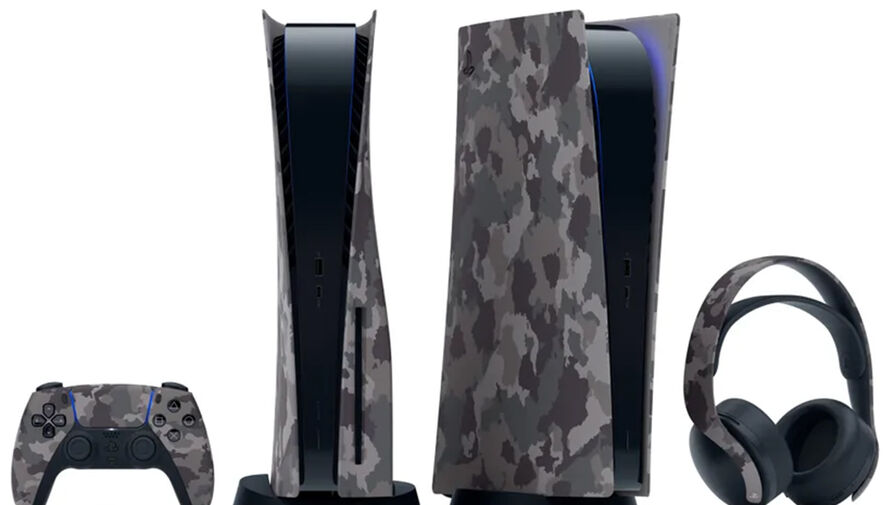 Sony представила наушники и сменные панели для PlayStation 5 в камуфляжном стиле