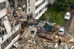 Многоквартирный жилой дом в Ногинске, разрушенный в результате взрыва бытового газа, 8 сентября 2021 года