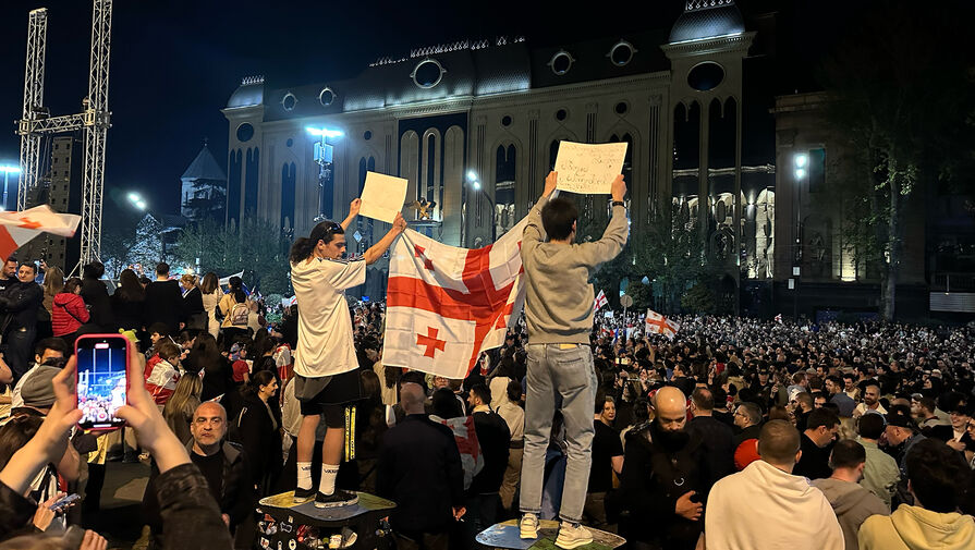 Минздрав Грузии: на митинге в Тбилиси пострадали три правоохранителя