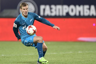 Нападающий «Зенита» Александр Кокорин