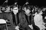 Дмитрий Шостакович во время получения степени почетного доктора изящных искусств в Северо-Западном университете Эванстона, 1973 год