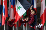 Дети из Сирии во время перемены в Ивановской школе-интернате