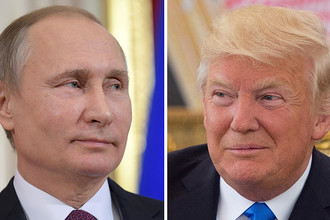 Президент России Владимир Путин и президент США Дональд Трамп