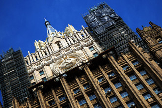 Здание Министерства иностранных дел РФ в Москве