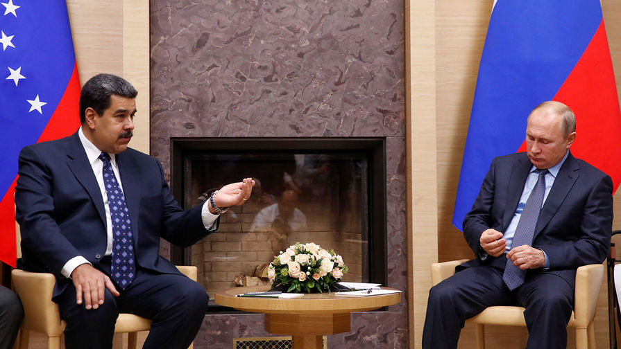 Президент Венесуэлы Николас Мадуро и президент России Владимир Путин 