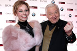 Художественный руководитель МХТ имени А.П.Чехова Олег Табаков с супругой актрисой Мариной Зудиной, 2011 год