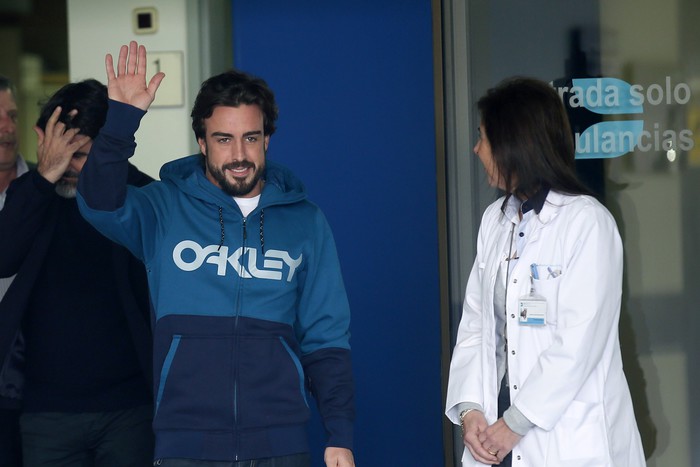 Фернандо Алонсо покидает больницу