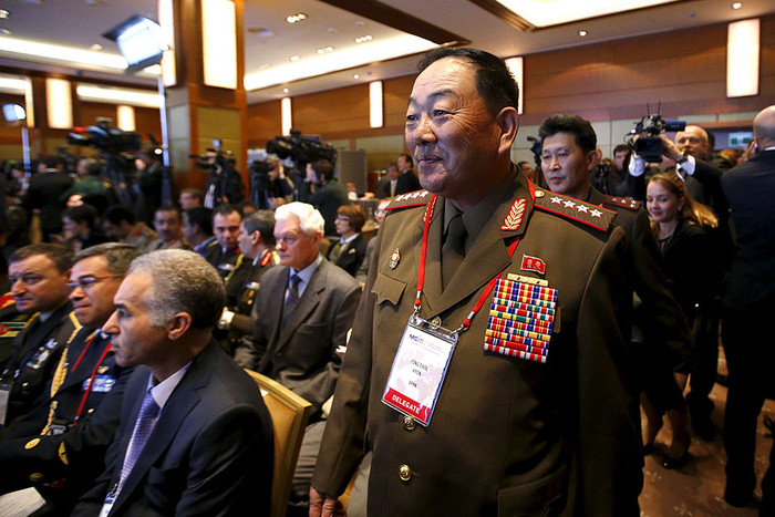 Министр народных вооруженных сил КНДР, генерал армии Хен Ен Чхоль на IV Московской конференции по международной безопасности