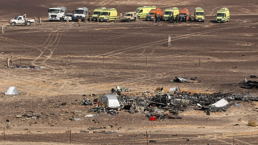 На&nbsp;месте крушения российского самолета Airbus A321&nbsp;в&nbsp;Египте