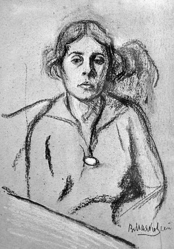 Портрет Лилии Брик работы поэта Владимира Маяковского, 1916 год