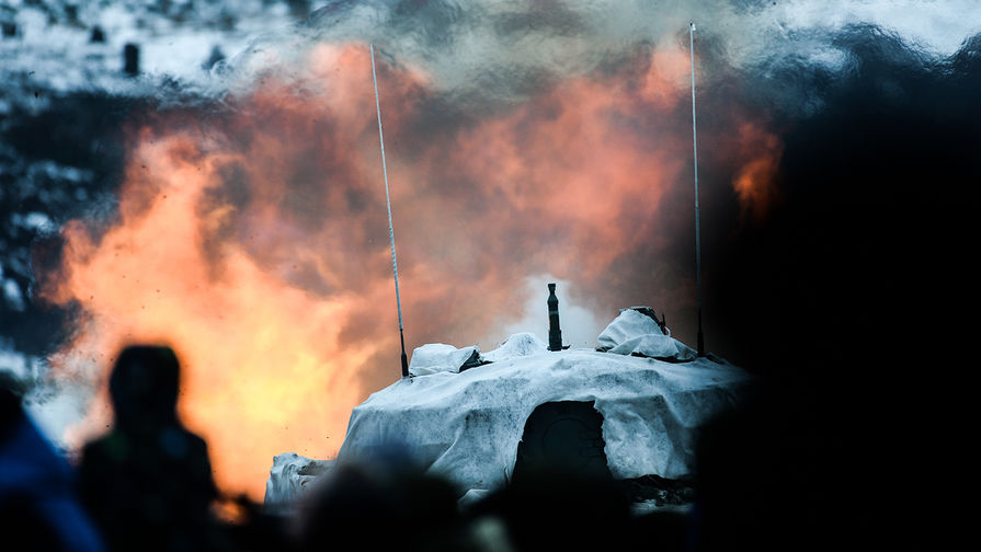 Показательный огневой удар на полигоне в Ленинградской области, 2016 год