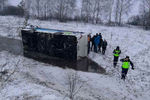 Последствия ДТП под Ульяновском, в котором пострадали дети из футбольной команды «Нефтяник», 29 февраля 2020 года