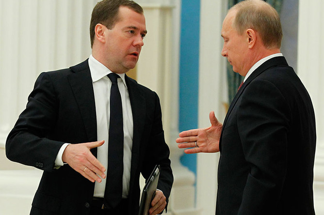 Дмитрий Медведев представил Владимиру Путину основные направления работы правительства до 2018 года