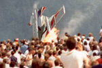 Последствия столкновения трех самолетов над авиабазой Рамштайн во время авиашоу Flugtag’88, 28 августа 1988 года