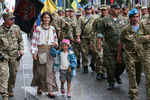 Участники «Марша защитников Украины» во время акции в рамках празднования Дня независимости страны в Киеве, 24 августа 2020 года