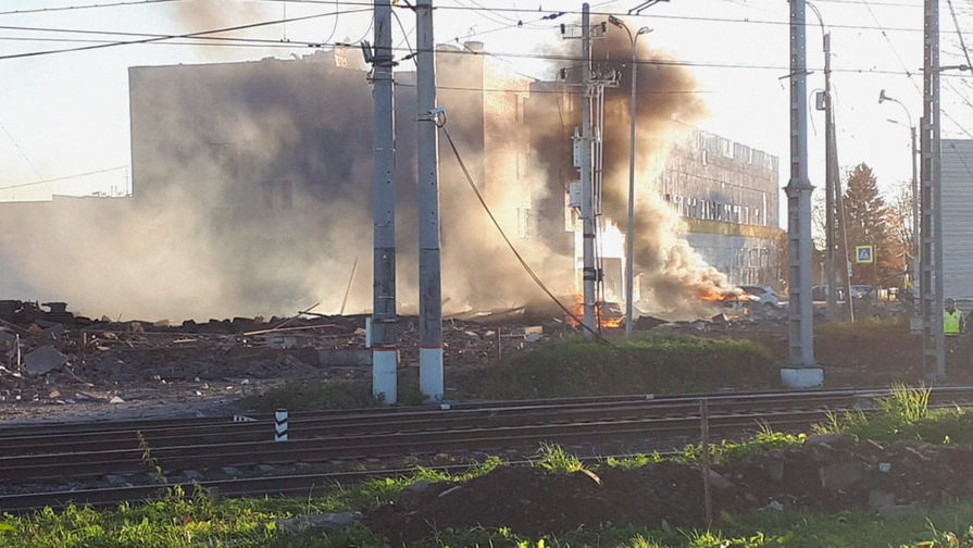 Последствия взрыва в&nbsp;Гатчине под&nbsp;Санкт-Петербургом, 19 октября 2018 года