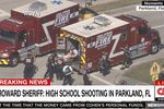 Ситуация у школы в городе Паркленд во Флориде, где произошла стрельба, 14 февраля 2018 года