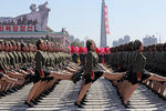 Пхеньян. Во время военного парада к 70-летию КНДР, сентября 2018 года