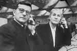 Композитор Дмитрий Шостакович и Любовь Космодемьянская (мать советской героини-партизанки Зои Космодемьянской, погибшей в 1941 году), на 2-м конгрессе сторонников мира в Варшаве, 1950 год