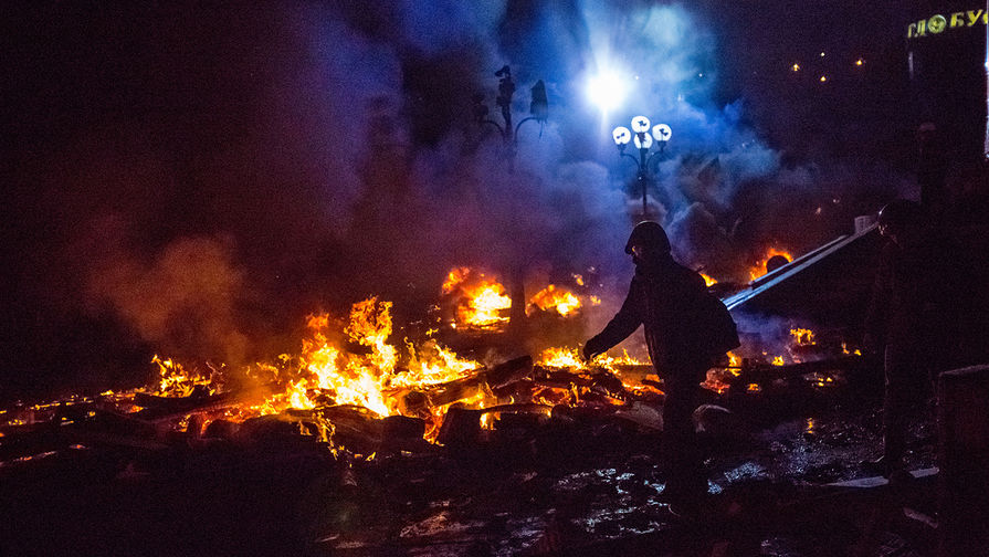 Ситуация в&nbsp;центре Киева, 19 февраля 2014 года
